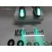 Esguicho / borrifador de agua para capo cromado c/iluminaçao led verde