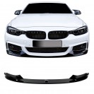 Aba Spoiler / Lip Frontal BMW SERIE 4 F32 / F33 / F36 2013-2021 em preto piano brilhante M-Performance Look ABS