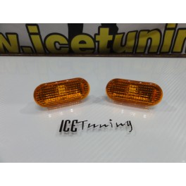 Pisca / farois / farolins laterais VW Polo 6N, Polo 6N2, Polo 9N, Sharan Vento, T5 Bus fundo laranja JDM LOOK