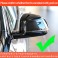 Capas, carcaça de espelhos M4 look em preto brilhante BMW X3 G01, X4 G02, X5 G05, X6 G06, X7 G07 em plastico