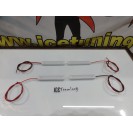 Kit universal luz de cortesia com 2 barras de 12cm + 2 barras de 20cm em Led alta intensidade COB Branco 6500k 12V