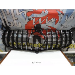 Grelha frontal Mercedes GLC  X253, C253 2015-2018 ABS (pl&aacute;stico) GT-R LOOK cromado/preto brilhante