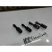 Valvulas de ar em aluminio universal cor preta 