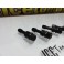 Valvulas de ar em aluminio universal cor preta 
