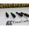 Valvulas de ar em aluminio universal cor preta 