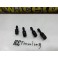 Valvulas de ar em aluminio universal cor preta 
