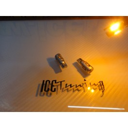 Led laranja para m&iacute;nimos, piscas, matricula, interior, 100% Can Bus, T10, W5W, Potencia real do LED 5W, 300 LUMENS 10V-40V