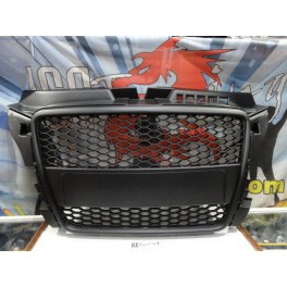 Grelha frontal audi a3 8P 08-12 HATCHBACK / SPORTBACK / CABRIO RS3 look c/suporte para s&iacute;mbolo preto brilhante