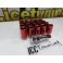 Porcas Lug Nuts Para Honda, Mazda, Ford, Toyota, Hyundai, Lexus, Mitsubishi com 32mm 12x1.50 disponível em vermelho 20 unidades
