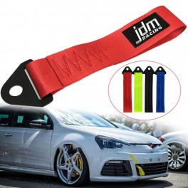 Fita de reboque / tow loop / tow strap em nylon de alta resist&ecirc;ncia em vermelho JDM LOOK