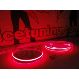 Fita / tira de 5 Metros Led alta intensidade COB Vermelho 10W/m, 480 leds/m 12V