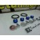 Quick Release de para-choques JDM LOOK em vermelho