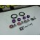 Quick Release de para-choques JDM LOOK em vermelho
