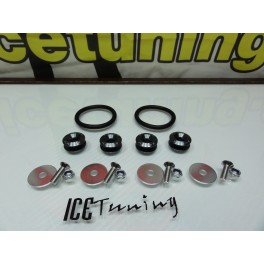 Quick Release de para-choques JDM LOOK em Cinza escuro