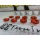 Kit de 10 parafusos + anilhas (M6 * 20MM) JDM LOOK em vermelho, indicados para guarda-lamas, para-choques, faróis ETC...