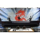 Difusor / Lip / spoiler Traseiro VW Golf 5 / V 2005-2008 look R32 em plástico ABS + ponteiras 100% inox.