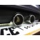 Difusor / Lip / spoiler Traseiro VW Golf 5 / V 2005-2008 look R32 em plástico ABS + ponteiras 100% inox.