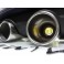 Difusor / Lip / spoiler Traseiro VW Golf 5 / V 2005-2008 look R32 em plástico ABS + ponteiras 100% inox.