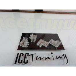Conector rápido de tampa sem solda para cantos em "L" para tiras LED COB 8mm LED -LED / COB -COB / tira led - tira led Conector rápido de tampa sem solda para cantos em "L" para tiras LED COB 8mm LED -LED / COB -COB / tira led - tira led