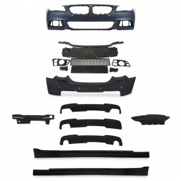 Kit completo BMW serie 5 F10 LCI 2013-2017 pack M Para-choques Frontal + traseiro + embaladeiras