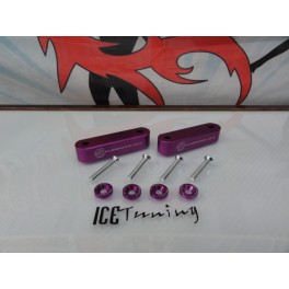 Espa&ccedil;ador / aumento de capo JDM em alum&iacute;nio Roxo para Honda Civic 88-01, CRX 88-91, CRX DEL SOL 93-97, Integra 90-01