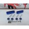 Espaçador / aumento de capo JDM em alumínio de cor azul para Honda Civic 88-01, CRX 88-91, CRX DEL SOL 93-97, Integra 90-01