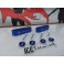 Espaçador / aumento de capo JDM em alumínio de cor vermelha para Honda Civic 88-01, CRX 88-91, CRX DEL SOL 93-97, Integra 90-01