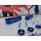 Espaçador / aumento de capo JDM em alumínio de cor vermelha para Honda Civic 88-01, CRX 88-91, CRX DEL SOL 93-97, Integra 90-01