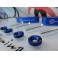 Espaçador / aumento de capo JDM em alumínio de cor vermelha para Honda Civic 88-01, CRX 88-91, CRX DEL SOL 93-97, Integra 90-01