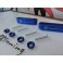 Espaçador / aumento de capo JDM em alumínio de cor vermelha para Honda Civic 88-01, CRX 88-91, CRX DEL SOL 93-97, Integra 90-01