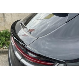 Aileron / lip / spoiler traseiro em preto piano brilhante para Porsche Macan 2018+ em pl&aacute;stico ABS