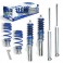Kit suspenção coilovers JOM BLUE LINE para Audi TT Coupe / Roadster 8N, Seat Leon Cupra R 1M, Skoda Octavia RS 1U.
