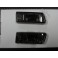 Piscas laterais / faróis / farolins + lâmpadas cromadas para Peugeot 406 96-98 fundo preto
