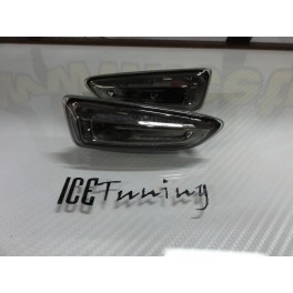 Piscas laterais / far&oacute;is / farolins+ l&acirc;mpadas cromadas para Opel Astra J +2010 fundo preto