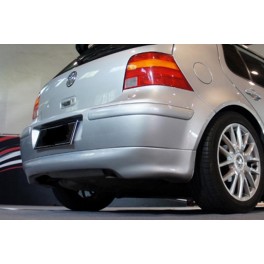 Difusor / Lip / spoiler para Para-choques traseiro em fibra VW Golf 4, IV 1998 - 2003 C/dupla sa&iacute;da de escape lado esquerdo