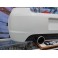 Para-choques traseiro VW Golf 4 R-line C/1 saída simples de escape + ponteira de escape 100% inox