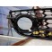 Grelhas faróis nevoeiro Audi A4 B8 08-11 RS LOOK preto brilhante