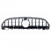 Grelha frontal com suporte de símbolo para Mercedes Classe C W206 +2021 GT-R / Panamericana LOOK em preto brilhante