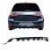 Difusor / Lip / spoiler Traseiro em plástico ABS para VW Golf 7,5 2017 - 2020 dupla saída em preto piano brilhante