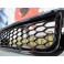 Grelha frontal inferior em plástico Audi A4 8e, B6 01-04 RS4 LOOK em preto piano brilhante
