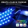 Kit de 4 fitas 32cm em led dinâmico luz ambiente com led alta qualidade RGB (luz cortesia / foot led) para tablier multicolor