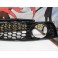 Kit 3 grelhas (frontal inferior e faróis de nevoeiro) em plástico para Audi A4 8e, B6 01-04 RS4 LOOK em preto piano brilhante