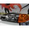 Farois frontais Honda civic 92-95 JDM Fundo + piscas frontais Honda civic 92-95 4 portas fundo laranja Euro Look