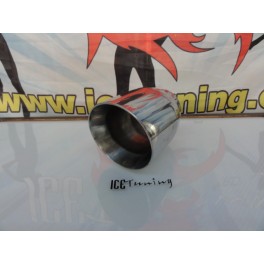 Ponteiras De Escape Redonda c/corte (obliqua) 110mm X 165MM 100% Inox