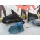 Espelhos / retrovisores manuais Spoon look para Honda civic 1992-1995 EG8, EG9, EH8, EH9 4 portas sedan