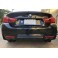 Difusor em preto piano brilhante para BMW Série 4 F32, F33, F36 2013-2021 M-performance Dupla Saída