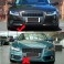 Grelhas faróis nevoeiro Audi A5 8T Coupe/Sportback 2007-2011 A5 Cabriolet 2010-2011 RS LOOK em preto piano brilhante