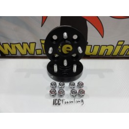 Espa&ccedil;adores de duplo aperto + lug nuts Japan Racing de 20MM para Hyundai , Mazda, nissan, suzuki, subaru, Toyota 4x100 BC 54.1