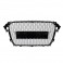 Grelha frontal para Audi A4/S4 B8 12-15 Look RS4 com aro em preto piano brilhante compatível versão Standart e S-Line