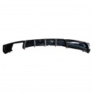 Difusor / Lip / Spoiler BMW F30 / F31 2011 - 2019 M-Performance Dupla Saida em preto piano brilhante em plástico ABS